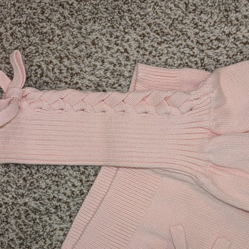 525 Brand Cropped Tie Sleeve sweater - Picture 2 of 3